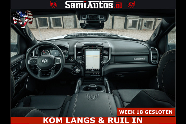 Dodge Ram V8 5.7 402PK | LARAMIE SPORT | Krachtige Hemi | Panorama Dak | 12' Scherm | LPG | Comfortabele Dubbele Cabine met Royale 5 Zitplaatsen | NIEUW EN BPM vrij | Nu Leverbaar uit Voorraad | Nr 2529 - 1277 |