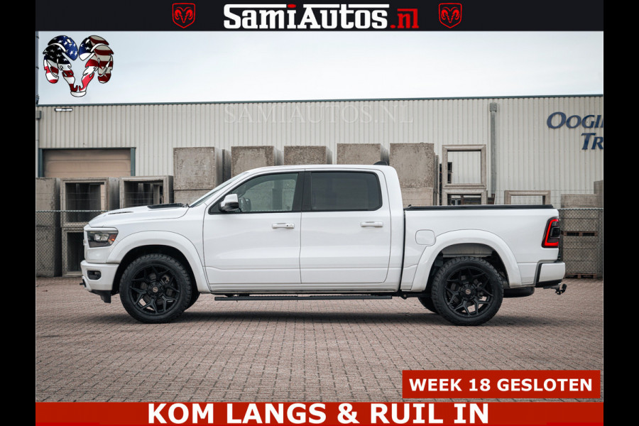 Dodge Ram V8 5.7 402PK | LARAMIE SPORT | Krachtige Hemi | Panorama Dak | 12' Scherm | LPG | Comfortabele Dubbele Cabine met Royale 5 Zitplaatsen | NIEUW EN BPM vrij | Nu Leverbaar uit Voorraad | Nr 2529 - 1277 |