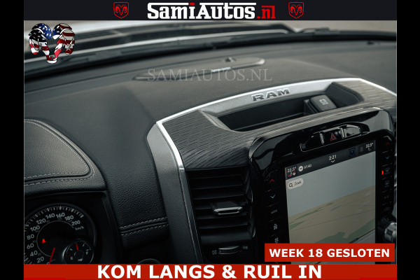 Dodge Ram V8 5.7 402PK | LARAMIE SPORT | Krachtige Hemi | Panorama Dak | 12' Scherm | LPG | Comfortabele Dubbele Cabine met Royale 5 Zitplaatsen | NIEUW EN BPM vrij | Nu Leverbaar uit Voorraad | Nr 2529 - 1277 |