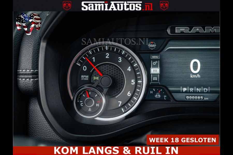 Dodge Ram V8 5.7 402PK | LARAMIE SPORT | Krachtige Hemi | Panorama Dak | 12' Scherm | LPG | Comfortabele Dubbele Cabine met Royale 5 Zitplaatsen | NIEUW EN BPM vrij | Nu Leverbaar uit Voorraad | Nr 2529 - 1277 |