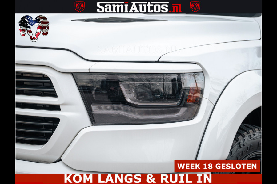 Dodge Ram V8 5.7 402PK | LARAMIE SPORT | Krachtige Hemi | Panorama Dak | 12' Scherm | LPG | Comfortabele Dubbele Cabine met Royale 5 Zitplaatsen | NIEUW EN BPM vrij | Nu Leverbaar uit Voorraad | Nr 2529 - 1277 |