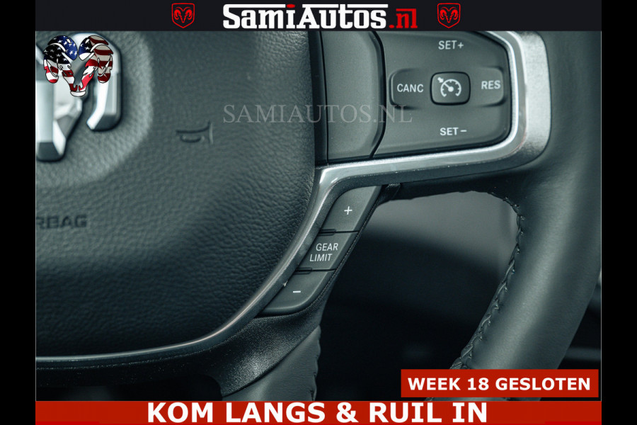 Dodge Ram V8 5.7 402PK | LARAMIE SPORT | Krachtige Hemi | Panorama Dak | 12' Scherm | LPG | Comfortabele Dubbele Cabine met Royale 5 Zitplaatsen | NIEUW EN BPM vrij | Nu Leverbaar uit Voorraad | Nr 2529 - 1277 |