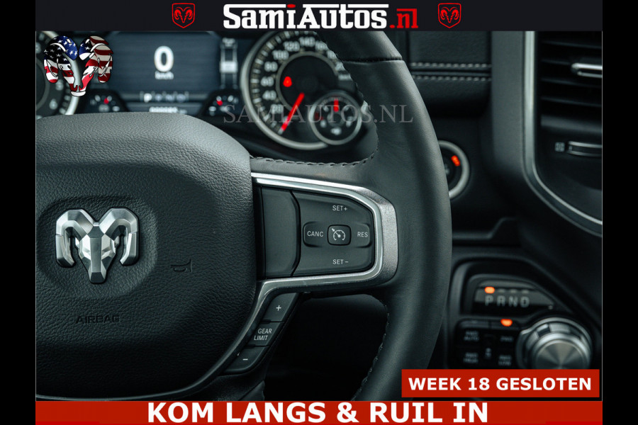 Dodge Ram V8 5.7 402PK | LARAMIE SPORT | Krachtige Hemi | Panorama Dak | 12' Scherm | LPG | Comfortabele Dubbele Cabine met Royale 5 Zitplaatsen | NIEUW EN BPM vrij | Nu Leverbaar uit Voorraad | Nr 2529 - 1277 |