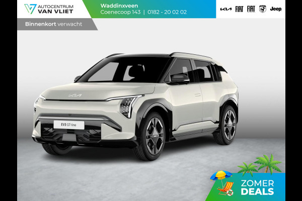 Kia EV3 GT-PlusLine 81.4 kWh | Schuif/kanteldak | Stoel&Stuur Verw. | Camera | Adapt. Cruise | HUD | 19" | Keyless