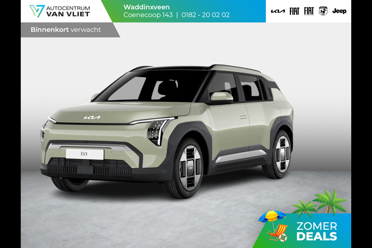 Kia EV3 Plus 58.3 kWh | Binnenkort beschikbaar | Stoel & Stuurverwarming | Apple Carplay | Adapt. Cruise | Camera | 17" | Navi