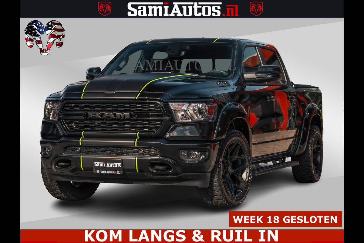Dodge Ram SPORT | 5.7 V8 4x4 HEMI | PANORAMA DAK | GROOTSCHEM 12 INCH | LPG | Diamond Black Pearl | CREW CAB | DUBBELE CABINE | 5 PERSOONS | DC | VOORRAAD NR 2554 - 6048
