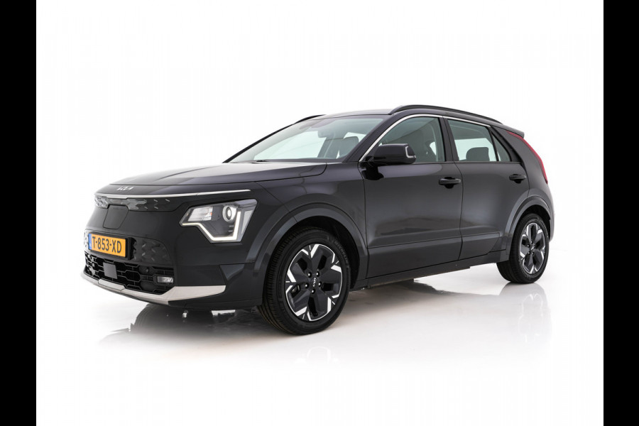 Kia Niro EV DynamicLine 64.8 kWh [ 3-Fase ] {SOH-100%} (INCL.BTW) *LEATHER-FABRIC | ADAPTIVE-CRUISE | DIGI-COCKPIT | KEYLESS | CAMERA | DAB | COMFORT-SEATS | SHIFT-PADDLES | ECC | PDC | 17''ALU*
