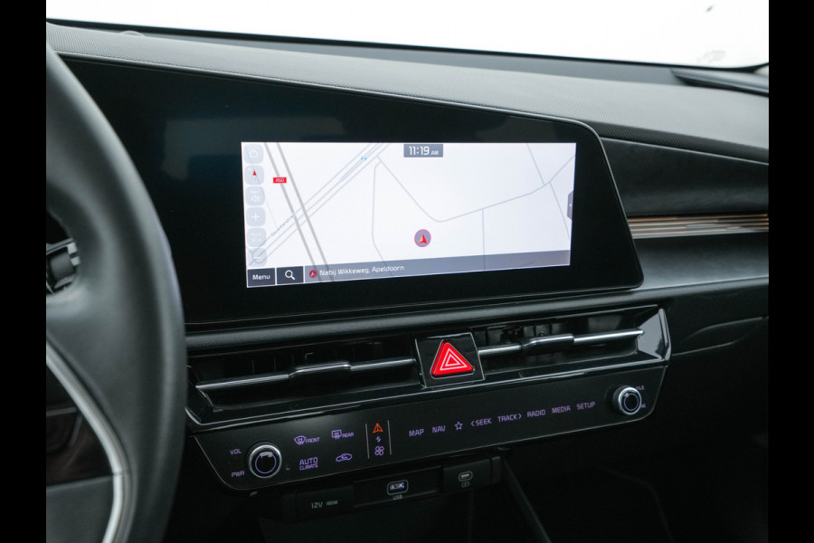 Kia Niro EV DynamicLine 64.8 kWh [ 3-Fase ] {SOH-100%} (INCL.BTW) *LEATHER-FABRIC | ADAPTIVE-CRUISE | DIGI-COCKPIT | KEYLESS | CAMERA | DAB | COMFORT-SEATS | SHIFT-PADDLES | ECC | PDC | 17''ALU*