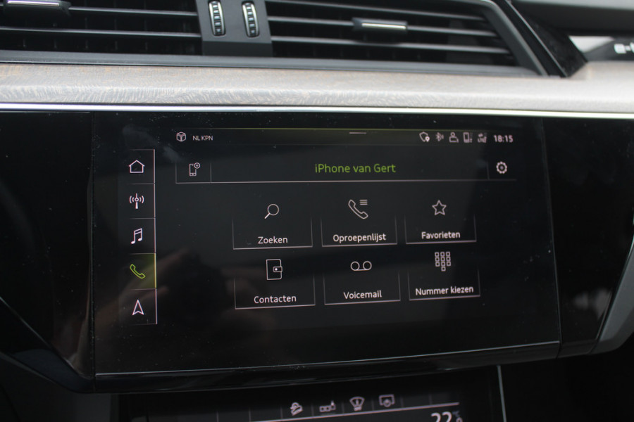 Audi e-tron e-tron 55 quattro advanced Pro Line Plus 95 kWh / Full option! / Trekhaak / Panoramadak / 360Camera / Head-up / B&O / Keyless / 21'' / Softclose / Stoelmassage / Luxe Leder / Nachtzicht / DAB / ACC