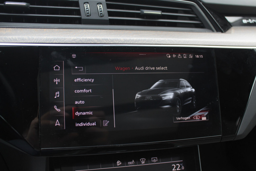 Audi e-tron e-tron 55 quattro advanced Pro Line Plus 95 kWh / Full option! / Trekhaak / Panoramadak / 360Camera / Head-up / B&O / Keyless / 21'' / Softclose / Stoelmassage / Luxe Leder / Nachtzicht / DAB / ACC