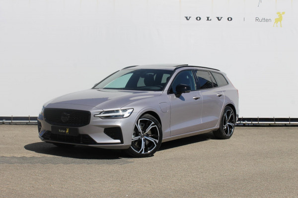 Volvo V60 T6 350PK Automaat Plug-in hybrid AWD Ultra Dark Adaptieve Cruise Control / Head-up display / Panoramisch schuif-kanteldak / Harman Kardon Audio / Blis / Google infotainment