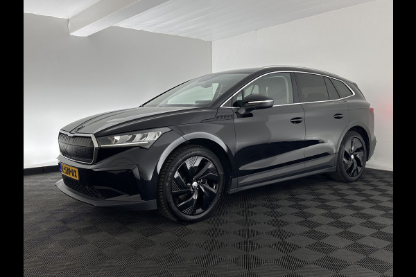 Škoda ENYAQ iV 60 [ 3-Fase ] {SOH-87%} (INCL-BTW) *LEATHER-FABRIC | FULL-LED | ADAPTIVE-CRUISE | BLINDSPOT | DIGI-COCKPIT | CAMERA | KEYLESS | NAVI-FULLMAP | AMBIENT-LIGHT | ECC | HEATED-COMFORTSEATS | DAB+ | PDC | 20''ALU*