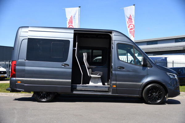 Mercedes-Benz Sprinter 319 V6 3.0 CDI L2H2 DC PB Edition Cruise, 360 Camera, Carplay, LED, 190pk, Virtual, Geveerde stoel, NAVI, Automaat, Uniek!