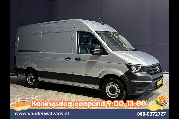 Volkswagen Crafter 2.0 TDI 140pk L3H3 L2H2 Euro6 Airco | Navigatie | Apple Carplay | Cruisecontrol Android Auto, Bijrijdersbank, 3000kg trekvermogen, zilver