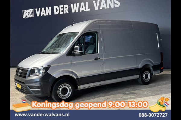 Volkswagen Crafter 2.0 TDI 140pk L3H3 L2H2 Euro6 Airco | Navigatie | Apple Carplay | Cruisecontrol Android Auto, Bijrijdersbank, 3000kg trekvermogen, zilver