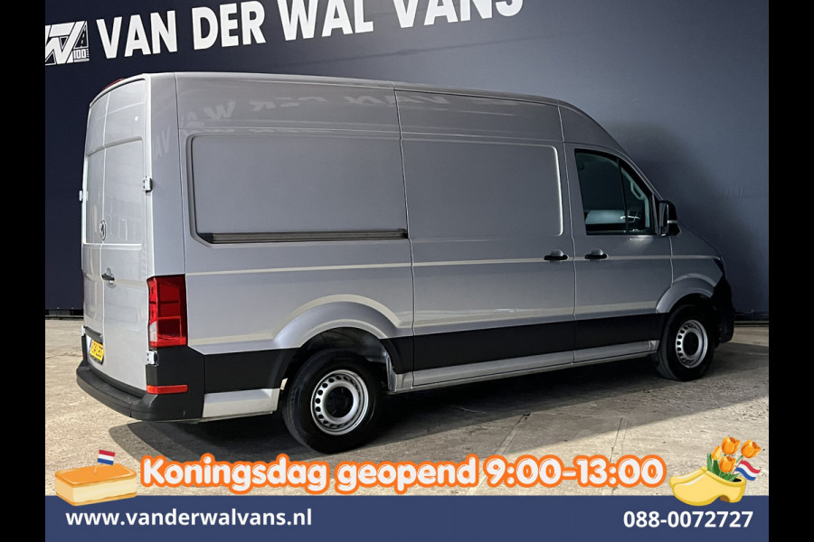 Volkswagen Crafter 2.0 TDI 140pk L3H3 L2H2 Euro6 Airco | Navigatie | Apple Carplay | Cruisecontrol Android Auto, Bijrijdersbank, 3000kg trekvermogen, zilver