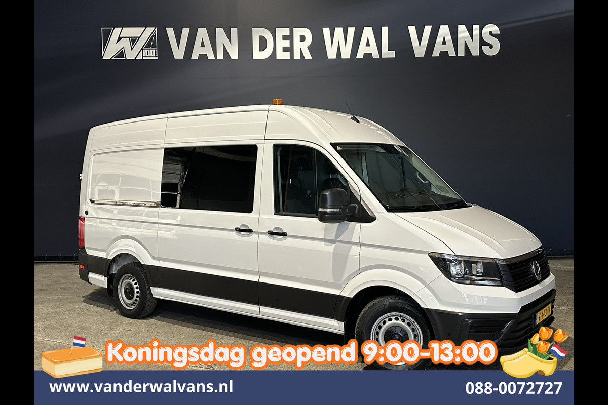 Volkswagen Crafter 2.0 TDI 141pk L3H3 L2H2 Inrichting Euro6 Airco | Camera | Apple Carplay | 3000kg Trekhaak | Cruisecontrol Android Auto, Chauffeursstoel, Parkeersensoren