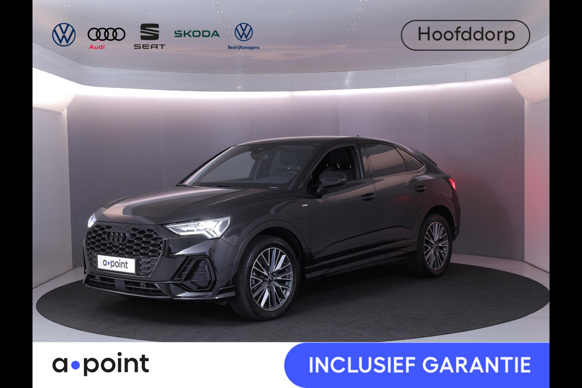 Audi Q3 Sportback 45 TFSI e S Edition 245pk | Navigatie | Lederen bekleding | Elektrisch verstelbare voorstoelen | 360° Camera | Adaptief demping systeem | S line interieur