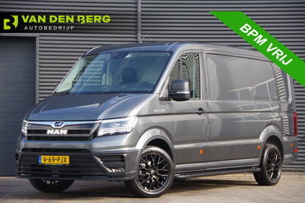 MAN TGE 3.180 35 2.0 L3H2 177PK AUT. LED, TREKHAAK, GEV. ERGO ACTIVE STOEL, STANDKACHEL, STOELVERWARMING, STUURVERWARMING, VOORRUIT VERW