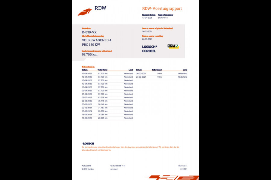 Volkswagen ID.4 First Pro Performance 77 kWh 92% SOH Warmtepomp