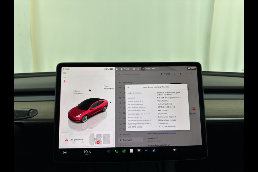 Tesla Model 3 Standard RWD Plus 60 kWh [ 3-Fase-11kW ] {SOH-87%} (INCL-BTW) Aut. *PANO | AUTOPILOT | LEATHER | KEYLESS | FULL-LED | MEMORY-PACK | TOPVIEW | DAB | CARPLAY | DIGI-COCKPIT | LANE-ASSIST | COMFORTSEATS | 19"ALU*