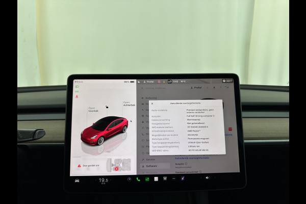 Tesla Model 3 Standard RWD Plus 60 kWh [ 3-Fase-11kW ] {SOH-87%} (INCL-BTW) Aut. *PANO | AUTOPILOT | LEATHER | KEYLESS | FULL-LED | MEMORY-PACK | TOPVIEW | DAB | CARPLAY | DIGI-COCKPIT | LANE-ASSIST | COMFORTSEATS | 19"ALU*