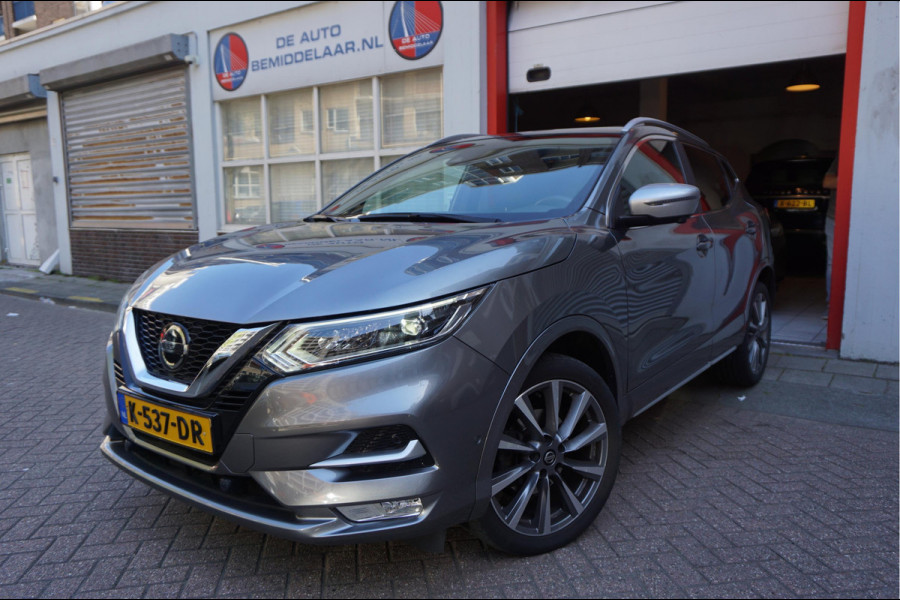 Nissan QASHQAI 1.3 DIG-T Tekna + Dynamic | NAPPA LEER | Panoramadak | Trekhaak | BOSE | Memory Pack | Adapieve cruise + Lane departure + Blindspot indicator | NL Auto | Dealer onderhouden