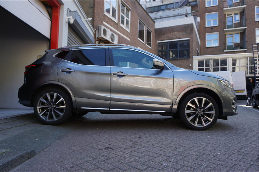 Nissan QASHQAI 1.3 DIG-T Tekna + Dynamic | NAPPA LEER | Panoramadak | Trekhaak | BOSE | Memory Pack | Adapieve cruise + Lane departure + Blindspot indicator | NL Auto | Dealer onderhouden