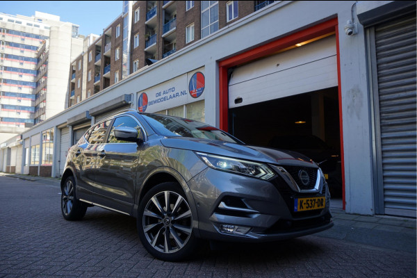 Nissan QASHQAI 1.3 DIG-T Tekna + Dynamic | NAPPA LEER | Panoramadak | Trekhaak | BOSE | Memory Pack | Adapieve cruise + Lane departure + Blindspot indicator | NL Auto | Dealer onderhouden