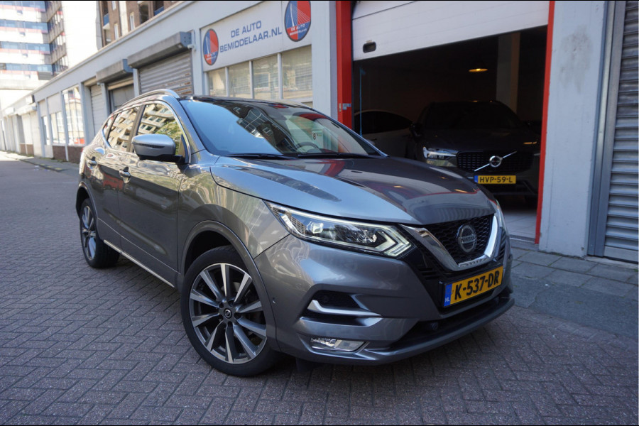 Nissan QASHQAI 1.3 DIG-T Tekna + Dynamic | NAPPA LEER | Panoramadak | Trekhaak | BOSE | Memory Pack | Adapieve cruise + Lane departure + Blindspot indicator | NL Auto | Dealer onderhouden