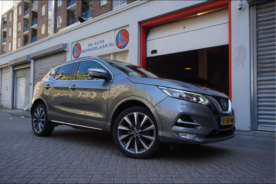 Nissan QASHQAI 1.3 DIG-T Tekna + Dynamic | NAPPA LEER | Panoramadak | Trekhaak | BOSE | Memory Pack | Adapieve cruise + Lane departure + Blindspot indicator | NL Auto | Dealer onderhouden