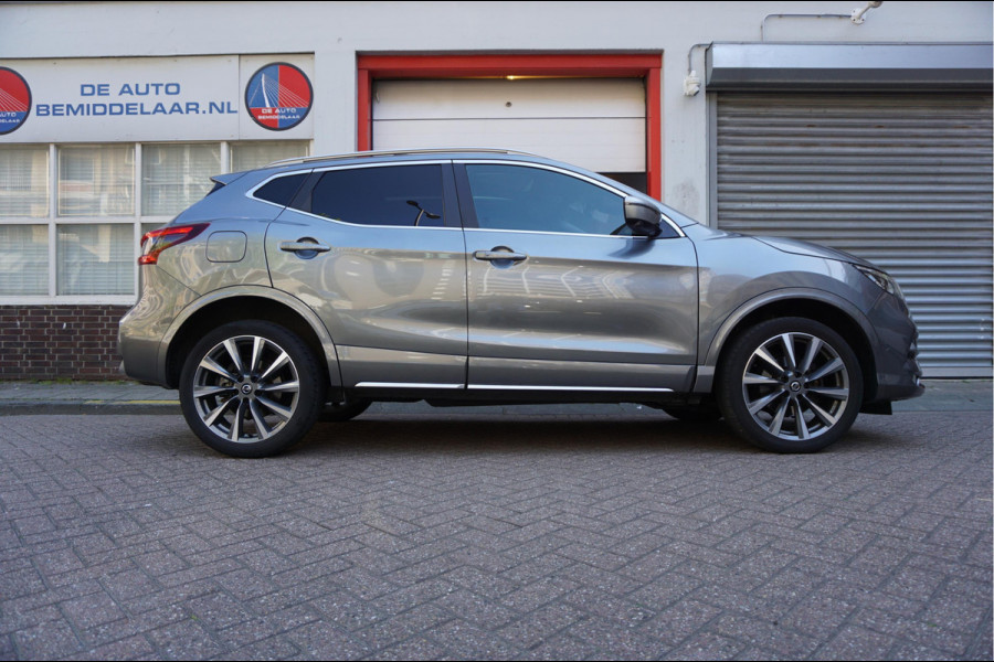 Nissan QASHQAI 1.3 DIG-T Tekna + Dynamic | NAPPA LEER | Panoramadak | Trekhaak | BOSE | Memory Pack | Adapieve cruise + Lane departure + Blindspot indicator | NL Auto | Dealer onderhouden