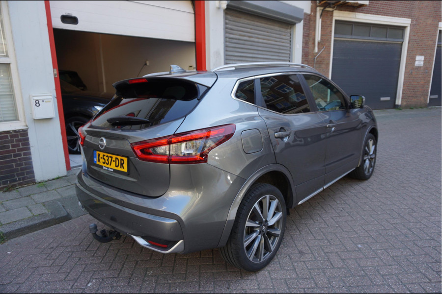 Nissan QASHQAI 1.3 DIG-T Tekna + Dynamic | NAPPA LEER | Panoramadak | Trekhaak | BOSE | Memory Pack | Adapieve cruise + Lane departure + Blindspot indicator | NL Auto | Dealer onderhouden