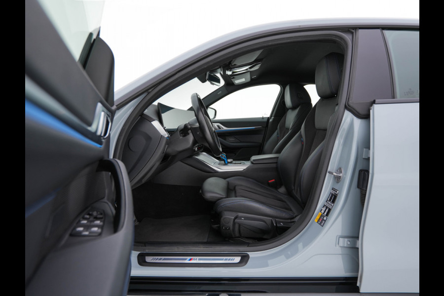 BMW i4 eDrive40 84 kWh M-Sport *M50 JAHRE* [ 3-Fase-11 kW ] {SOH-96%} (INCL-BTW) *LEATHER-ALCANTARA | FULL-LED | ADAPTIVE-CRUISE | HEATED-SPORTSEATS | CAMERA | DAB | DIGI-COCKPIT | NAVI-FULLMAP | AMBIENT-LIGHT | ECC | PDC | CARPLAY | KEYLESS | SHIFTPADDLES | 18