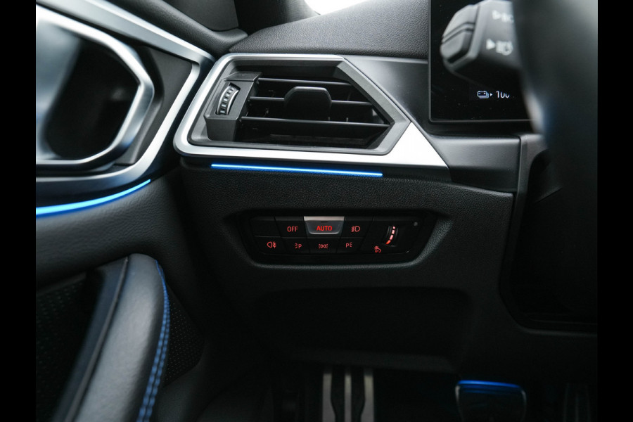 BMW i4 eDrive40 84 kWh M-Sport *M50 JAHRE* [ 3-Fase-11 kW ] {SOH-96%} (INCL-BTW) *LEATHER-ALCANTARA | FULL-LED | ADAPTIVE-CRUISE | HEATED-SPORTSEATS | CAMERA | DAB | DIGI-COCKPIT | NAVI-FULLMAP | AMBIENT-LIGHT | ECC | PDC | CARPLAY | KEYLESS | SHIFTPADDLES | 18