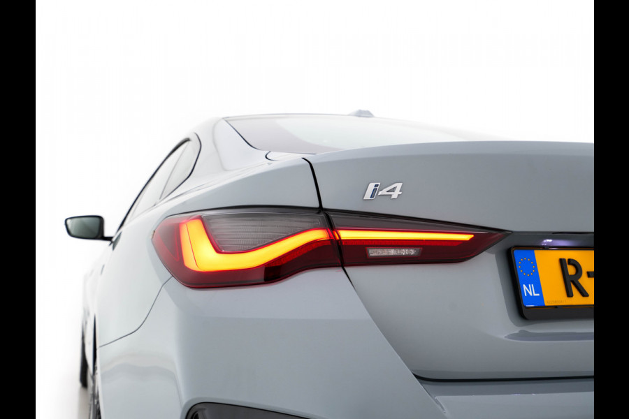 BMW i4 eDrive40 84 kWh M-Sport *M50 JAHRE* [ 3-Fase-11 kW ] {SOH-96%} (INCL-BTW) *LEATHER-ALCANTARA | FULL-LED | ADAPTIVE-CRUISE | HEATED-SPORTSEATS | CAMERA | DAB | DIGI-COCKPIT | NAVI-FULLMAP | AMBIENT-LIGHT | ECC | PDC | CARPLAY | KEYLESS | SHIFTPADDLES | 18