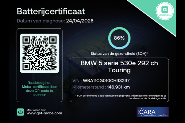BMW 5 Serie Touring 530e M-SPORT 20'' SOH-TEST/PANO/NAVI/CAM/DAB/CARPLAY/ECC/PDC/CRUISE///