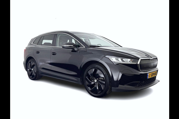 Škoda ENYAQ iV 60 [ 3-Fase ] {SOH-87%} (INCL-BTW) *LEATHER-FABRIC | FULL-LED | ADAPTIVE-CRUISE | BLINDSPOT | DIGI-COCKPIT | CAMERA | KEYLESS | NAVI-FULLMAP | AMBIENT-LIGHT | ECC | HEATED-COMFORTSEATS | DAB+ | PDC | 20''ALU*
