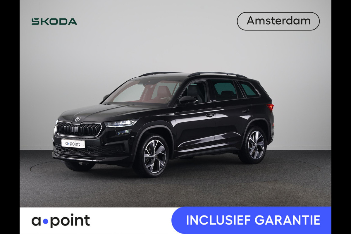 Škoda Kodiaq 1.5 TSI Sportline Business 150 pk Automaat (DSG) | Navigatie | Trekhaak (wegklapbaar) | Parkeersensoren | Achteruitrijcamera | Autom. airco (3 zones) | Stoelverwarming |