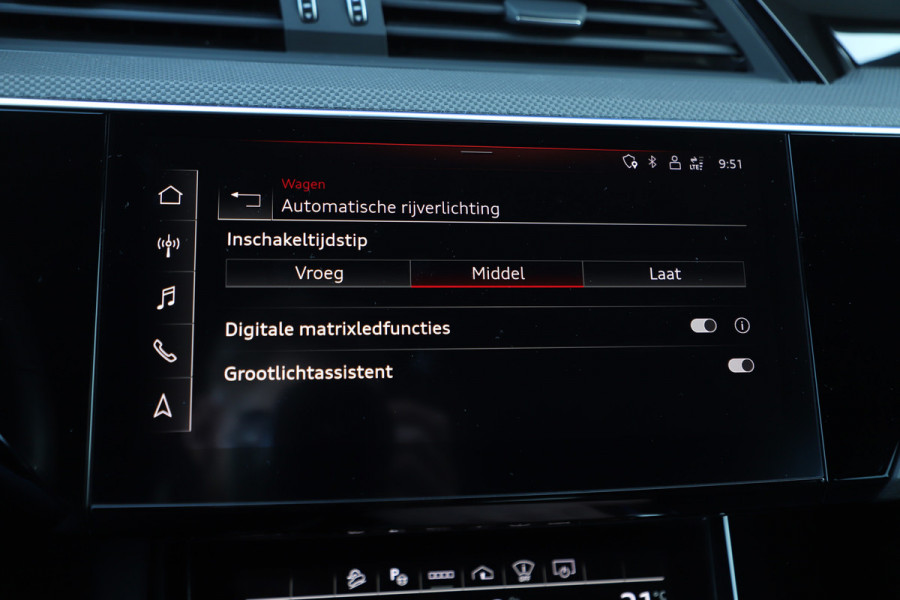 Audi e-tron Sportback S quattro 95 kWh | 503PK | Luchtvering | Head-up | Pano | Keyless-go | Sfeerverlichting | S-Stoelen | B&O | 2021.