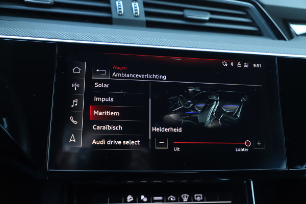 Audi e-tron Sportback S quattro 95 kWh | 503PK | Luchtvering | Head-up | Pano | Keyless-go | Sfeerverlichting | S-Stoelen | B&O | 2021.
