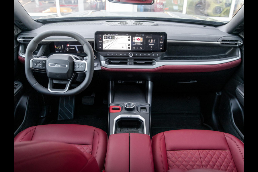 Jeep Compass First Edition 74 kWh | Uniek Nappa Leder | Adapt. Cruise | Camera | Carplay | 20" | Elektr. A-Klep | Navi | Winter Pack | Schuif/Kanteldak | Premium Pack | Conv. Pack | Warmtepomp