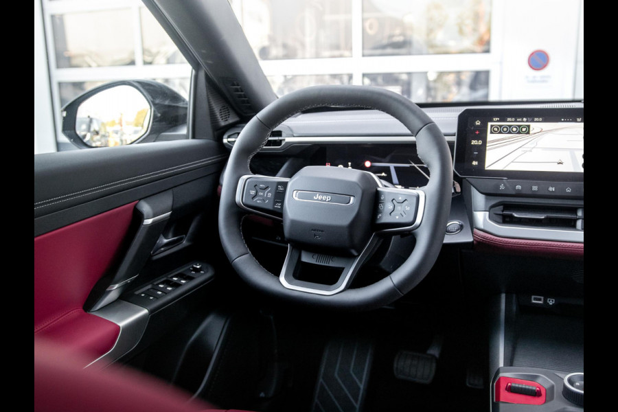 Jeep Compass First Edition 74 kWh | Uniek Nappa Leder | Adapt. Cruise | Camera | Carplay | 20" | Elektr. A-Klep | Navi | Winter Pack | Schuif/Kanteldak | Premium Pack | Conv. Pack | Warmtepomp