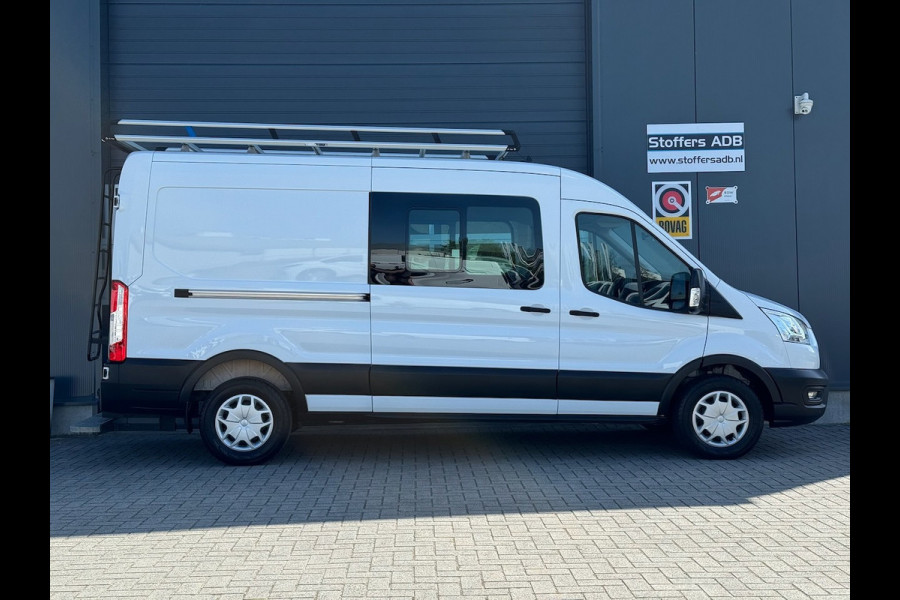Ford Transit 350 2.0 TDCI 170pk L3H2 DC 6-pers Trend | Trekhaak | Imperial | Navi | Camera | CarPlay | Cruise | Airco | EURO6