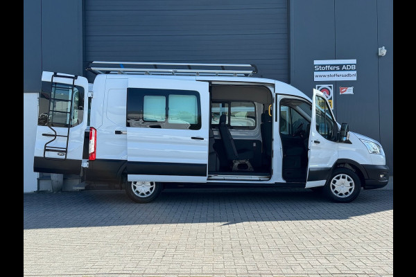 Ford Transit 350 2.0 TDCI 170pk L3H2 DC 6-pers Trend | Trekhaak | Imperial | Navi | Camera | CarPlay | Cruise | Airco | EURO6