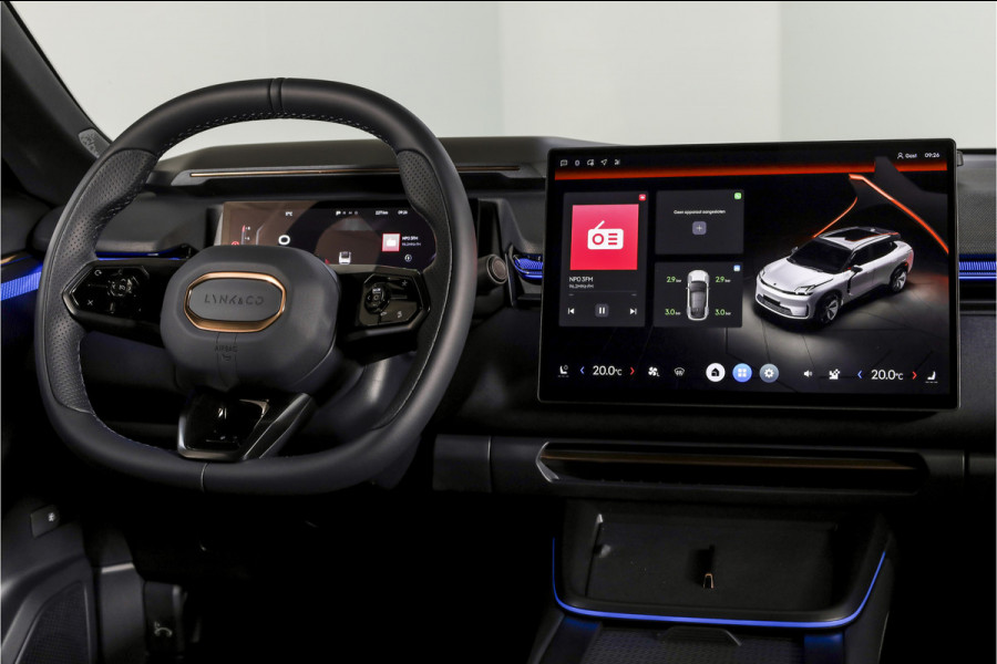 Lynk & Co 08 1.5 PHEV 349 PK More | 200km Elek. | S/K-Panodak | Elek. Stoel+Massage | Stoelverw.+Ventilatie | Matrix Led | Harman/Kardon | 360 Camera | Adapt. Cruise | NAV+App. Connect | LM 21" | 4146