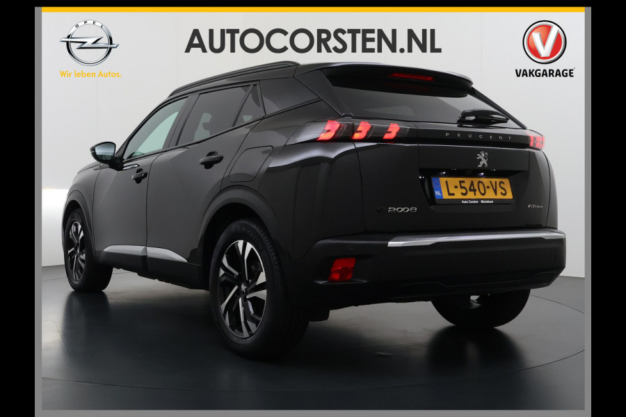 Peugeot e-2008 GT-Line EV50kWh Soh 93% 360Camera Navi Apple Carplay Android Ecc Cruise Control Keyless 1/2Leer Pdc DAB+ Bluetooth Led Connected services Verkeersbord detectie Usb PrivacyGlass 17''LM Regensensor Led Verkeersbord detectie