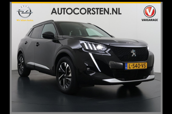 Peugeot e-2008 GT-Line EV50kWh Soh 93% 360Camera Navi Apple Carplay Android Ecc Cruise Control Keyless 1/2Leer Pdc DAB+ Bluetooth Led Connected services Verkeersbord detectie Usb PrivacyGlass 17''LM Regensensor Led Verkeersbord detectie