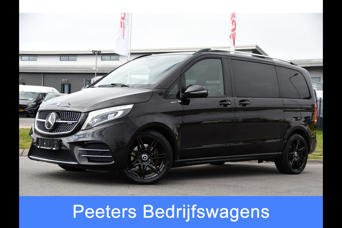 Mercedes-Benz V-Klasse 300d AMG Black Edition Camera, Cruise, Carplay, LED, 2 x Schuifdeur, 237pk, Automaat, Leder, Automaat, Multimedia, Stoelverwarming, Uniek!