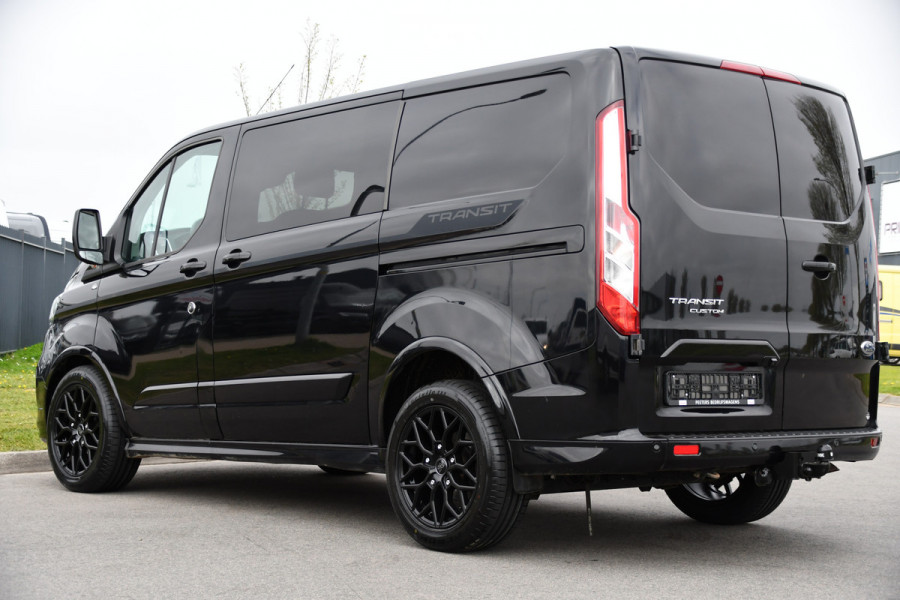 Ford Transit Custom 320 2.0 TDCI L1H1 Sport DC Black Edition Adaptieve Cruise, Camera, Carplay, Xenon, 185pk, 2 x Schuifdeur, Stoelverwarming, Leder, Uniek!
